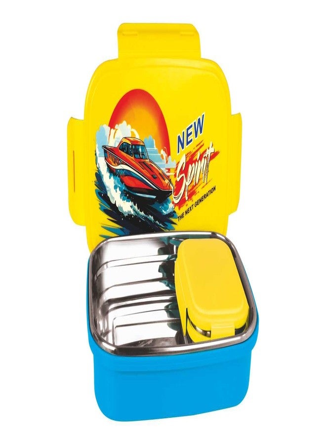 علبة غداء وارميو جوي الجديدة المصنوعة من الفولاذ المقاوم للصدأ، محكمة الإغلاق ومقاومة للتسرب - تحتوي على حاويتين (كبيرة 800 مل وصغيرة 150 مل)، للاستخدام في المكتب والمدرسة والنزهات، سهلة الحمل.